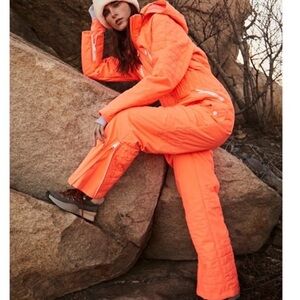 FP Movement X Free People Neon Orange Ski Suit